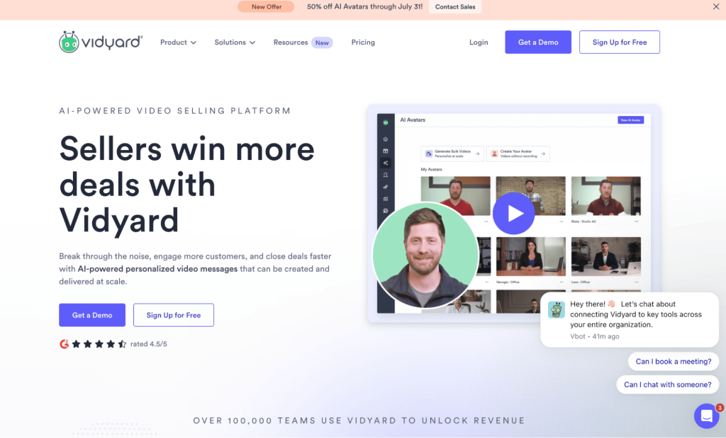 Vidyard as a sales acceleration software