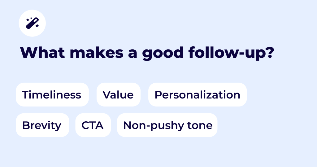 O que faz um bom e-mail de follow-up