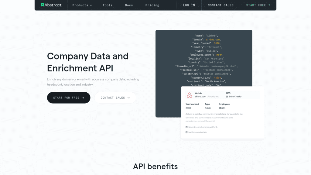 Abstract API as one of the best lead enrichment apis