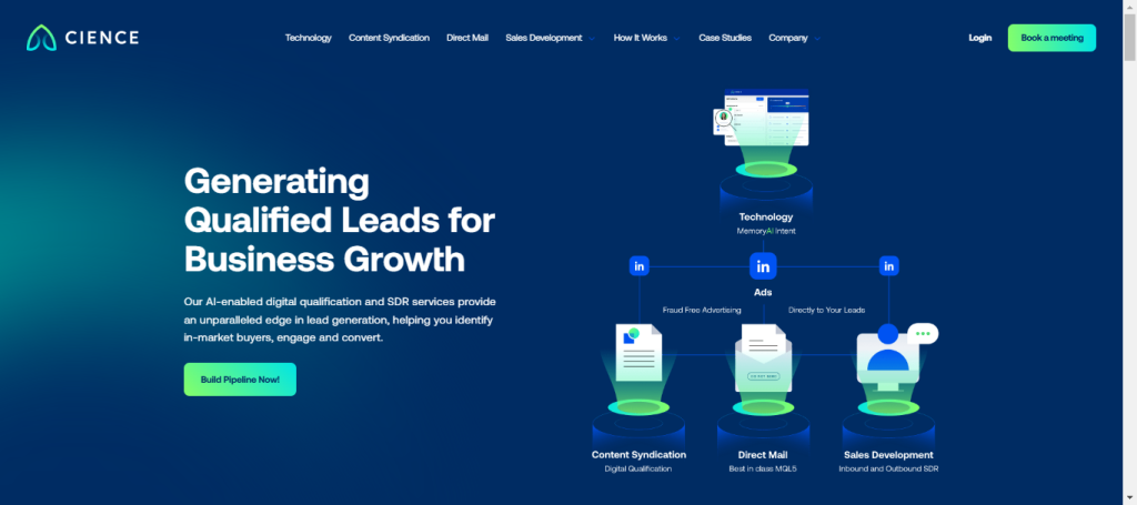 ai lead generation tools includes CIENCE