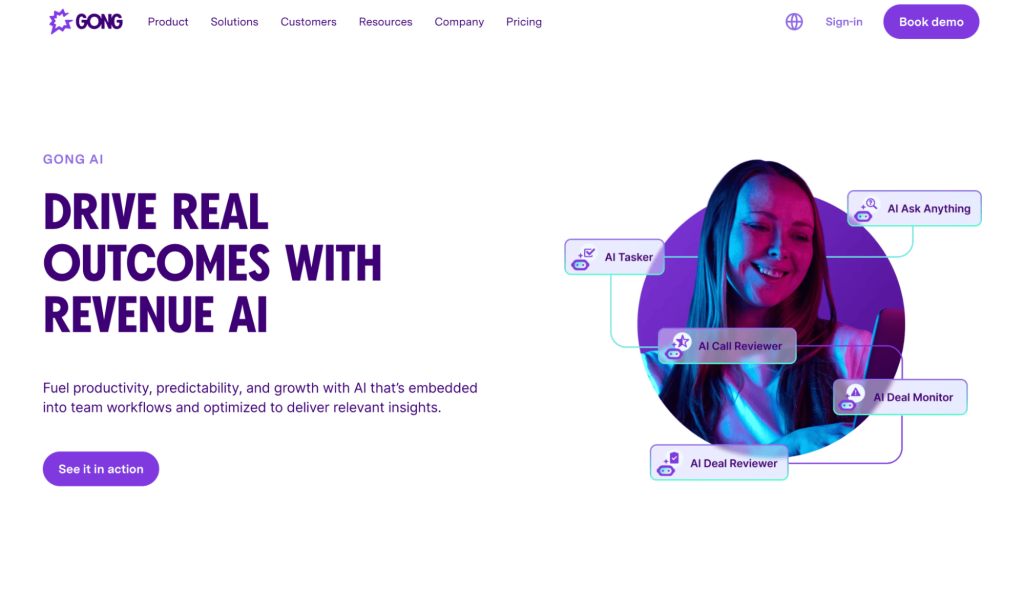 ai sales role-play with Gong AI