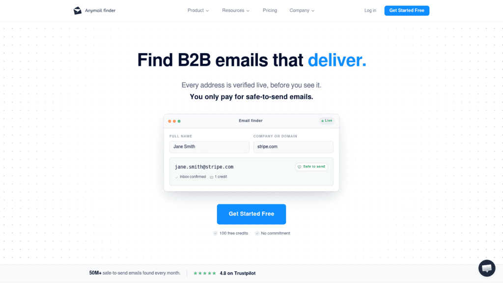 Anymail Finder as one of the best email finder apis