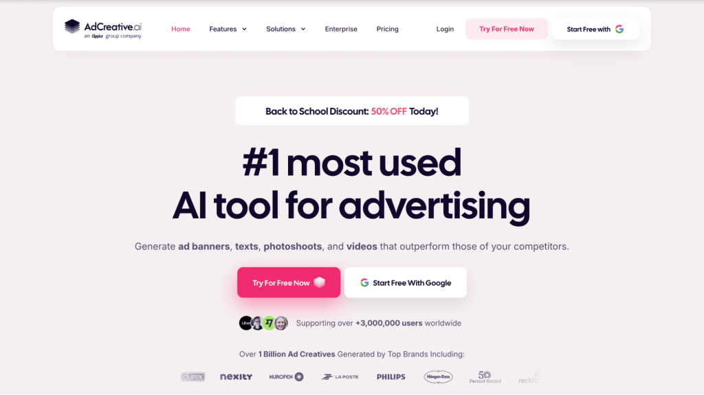 best ai tools for small business includes adcreative