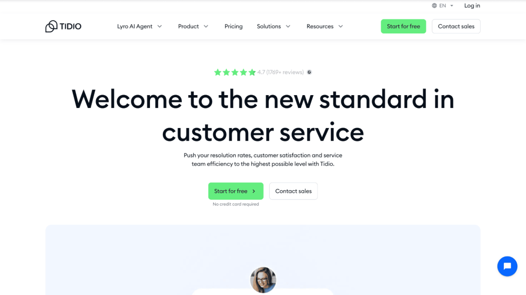 best ai tools for small business includes tidio