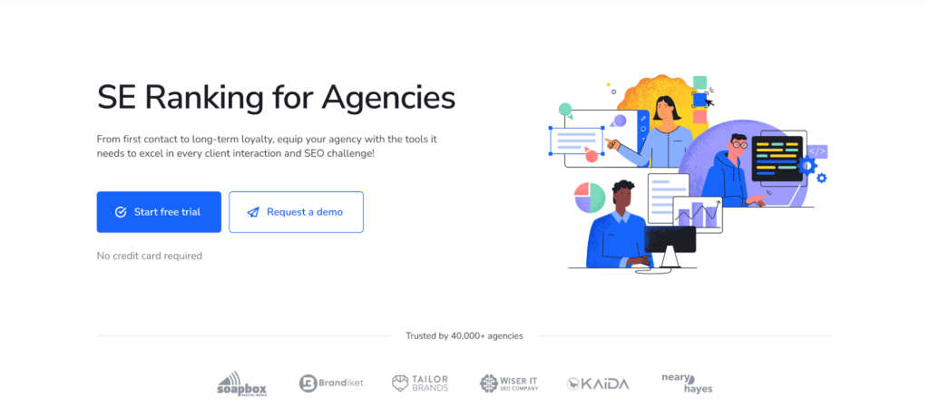 best seo tools for agency like SE Ranking