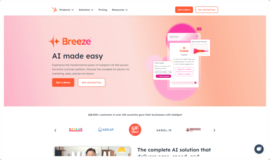 breeze ai by hubspot