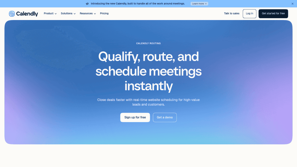 Calendly as one of the best lead routing tools