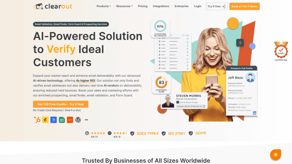 Clearout as one of the best email validation apis