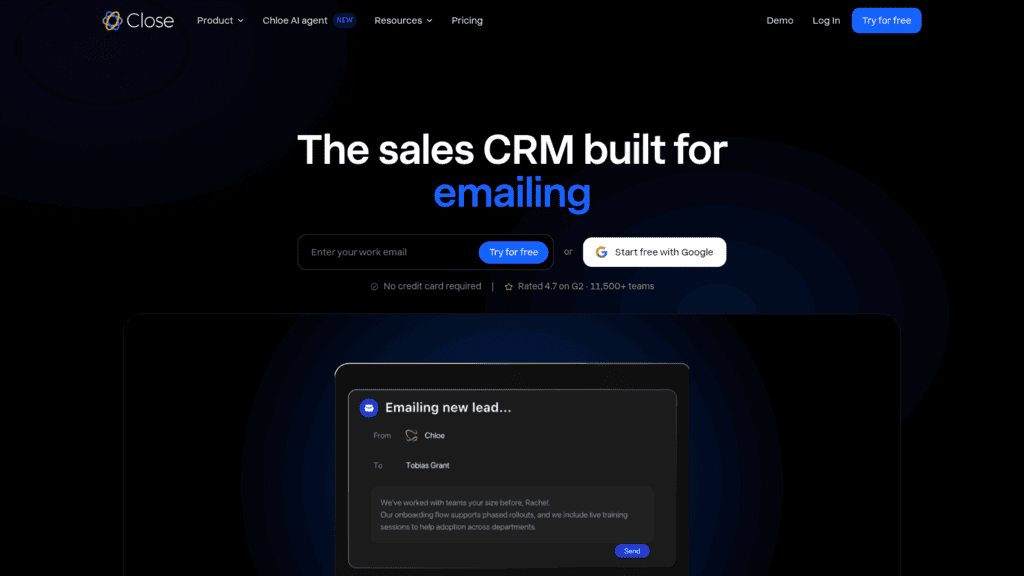 Close as one of the best sales execution software