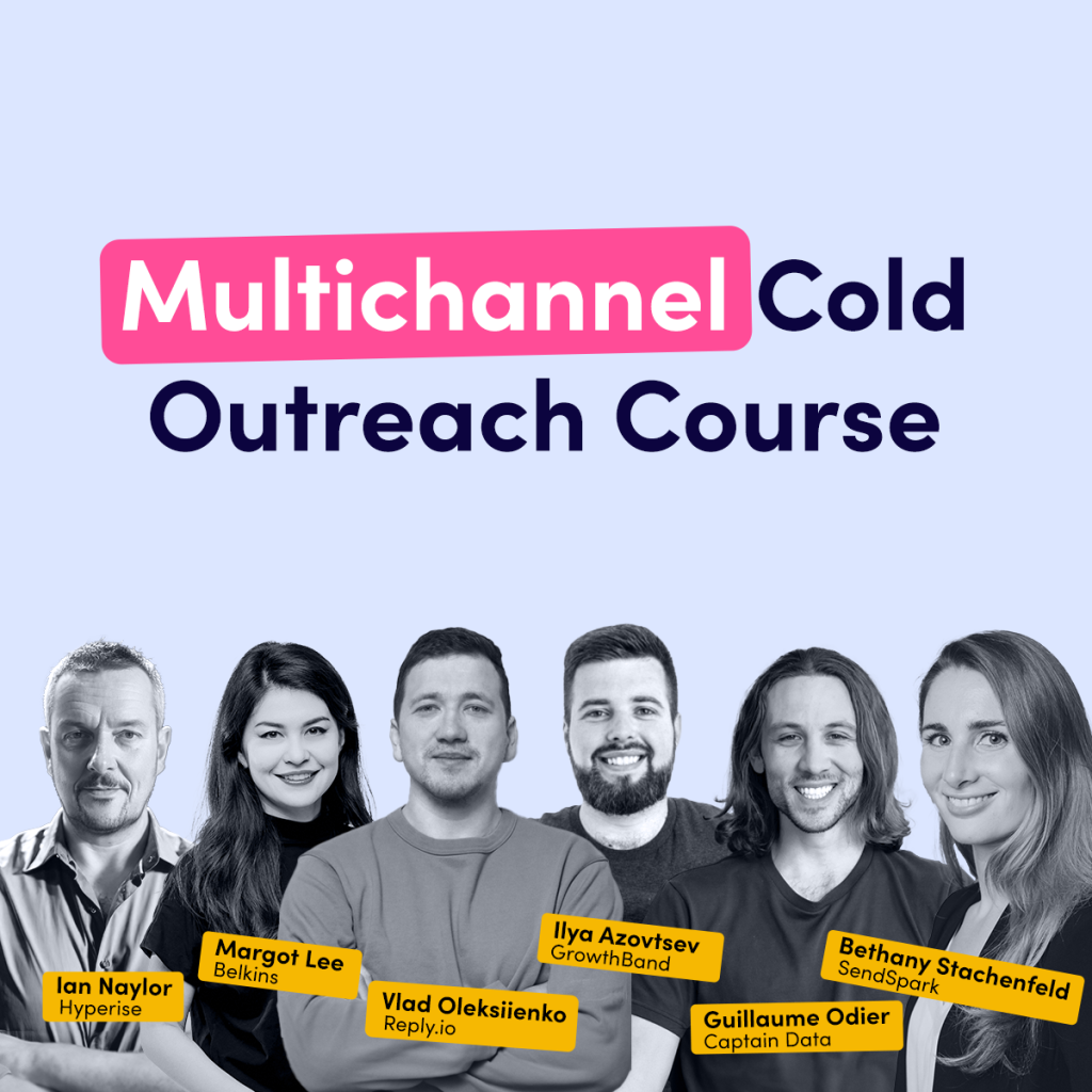 Multichannel cold outreach course by Reply.io