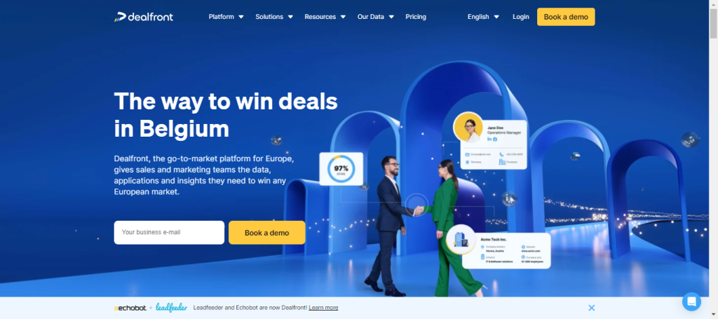 Dealfront (ex-Leadfeeder), ferramenta de vendas grátis