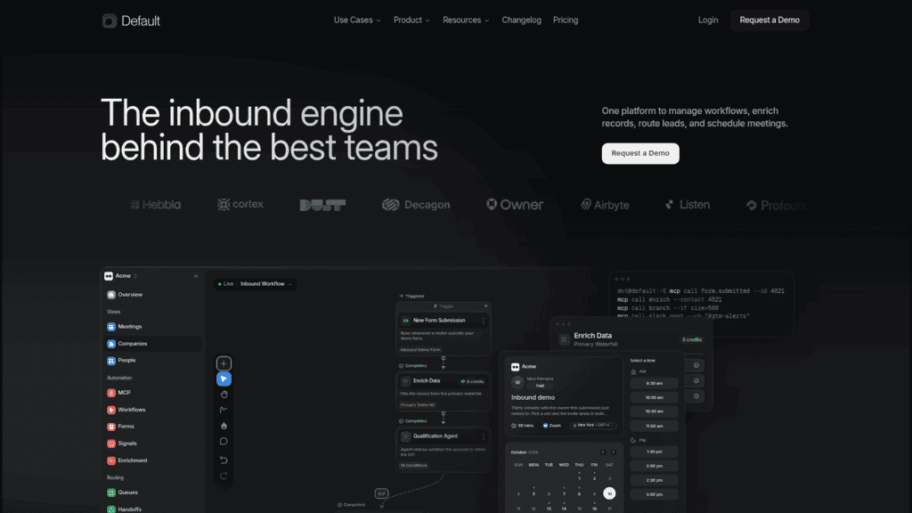 Default as one of the best lead routing tools
