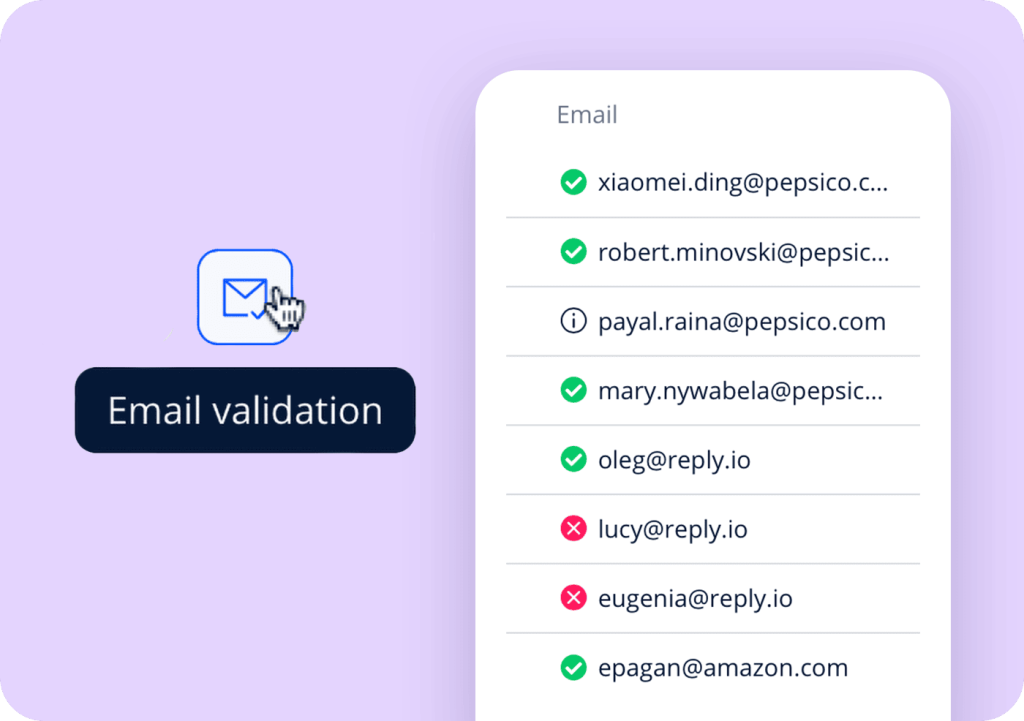 email validation as a data enrichment aspect