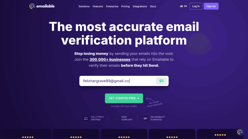 Emailable as one of the best email validation apis