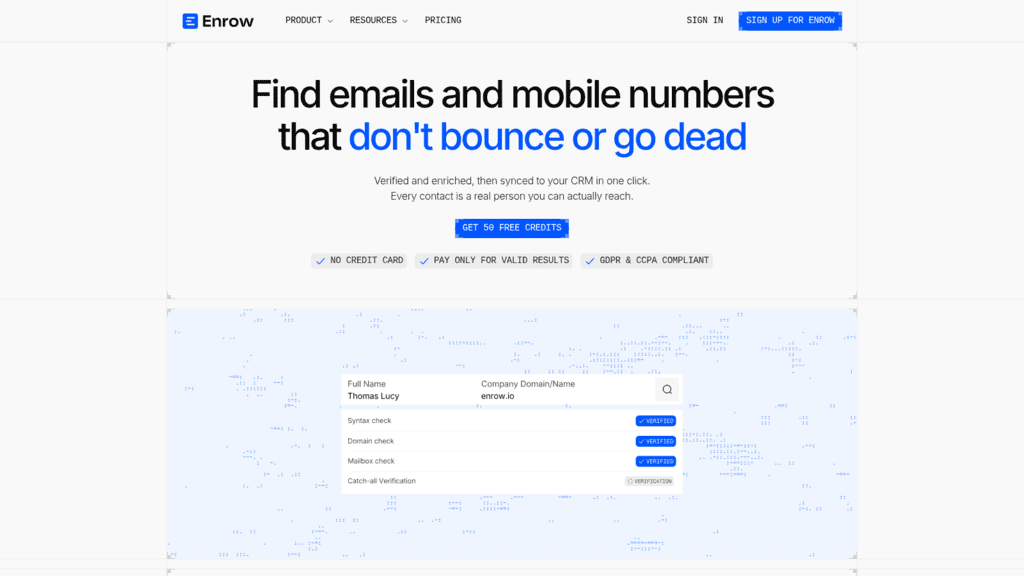 Enrow as one of the best email enrichment apis