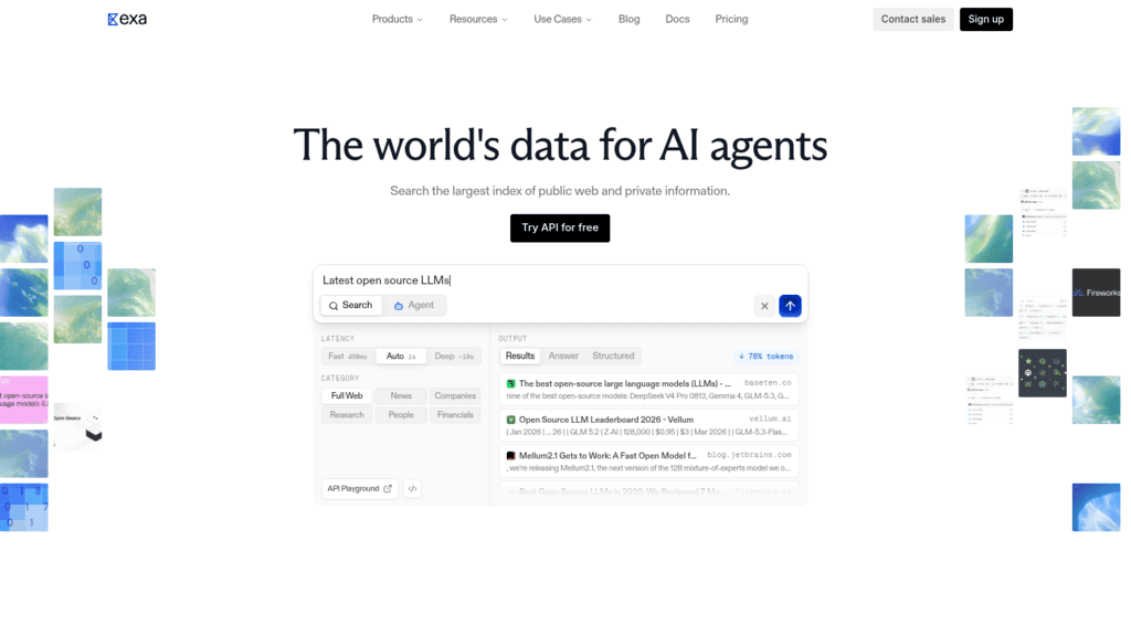 Exa as one of the best ai research agents