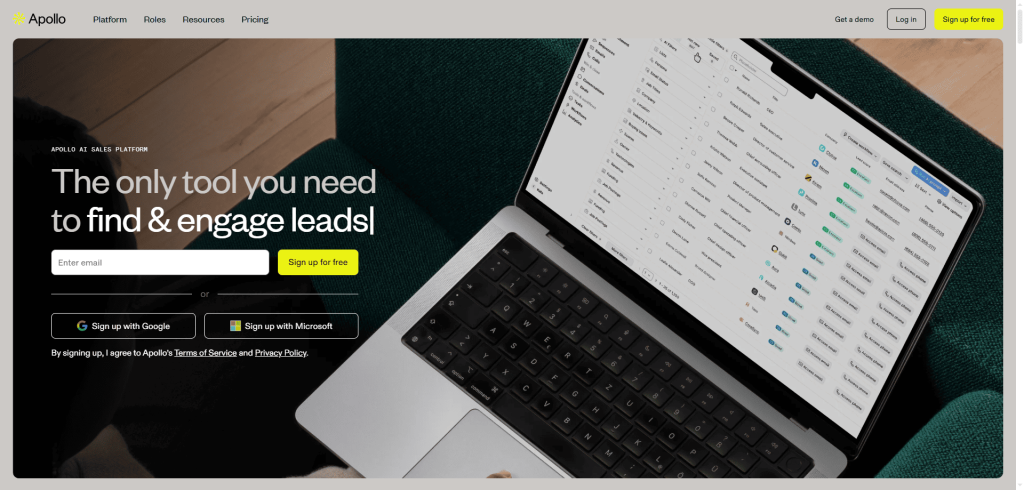 find b2b sales leads with Apollo