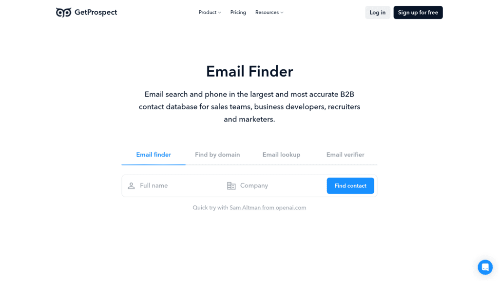 GetProspect as one of the best web research tools