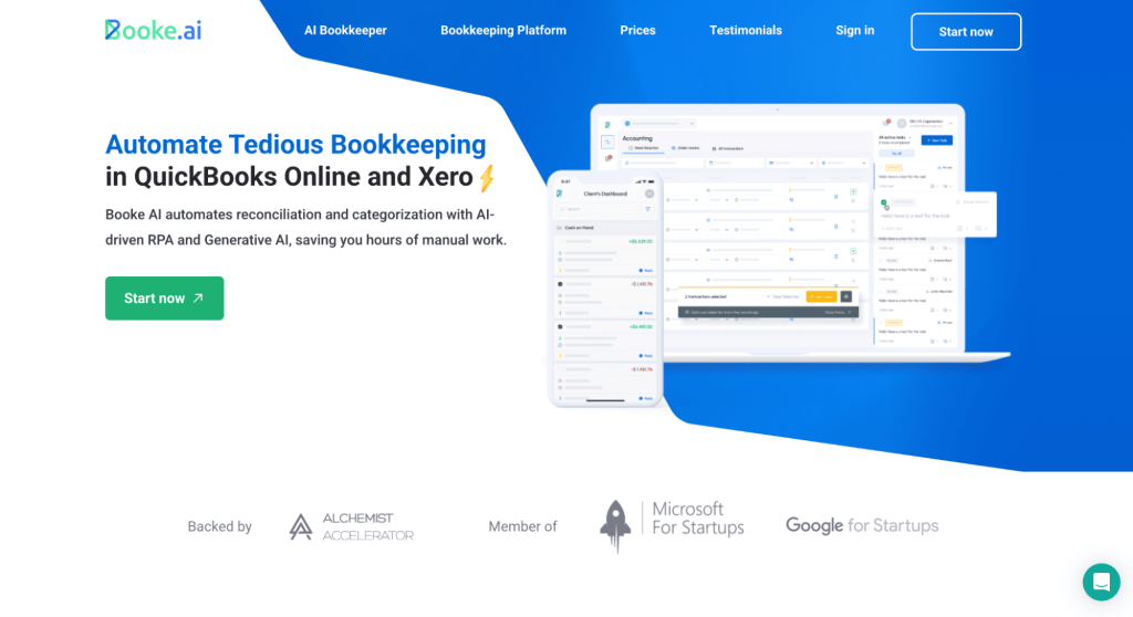 how to use ai for small business with booke