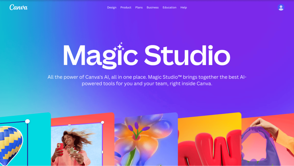 how to use ai for small business with canva