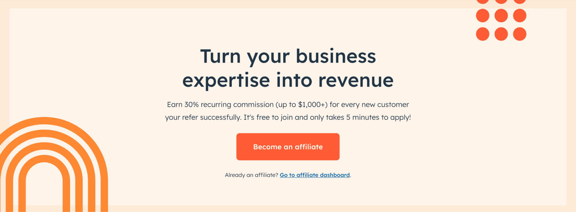 hubspot affiliate program review