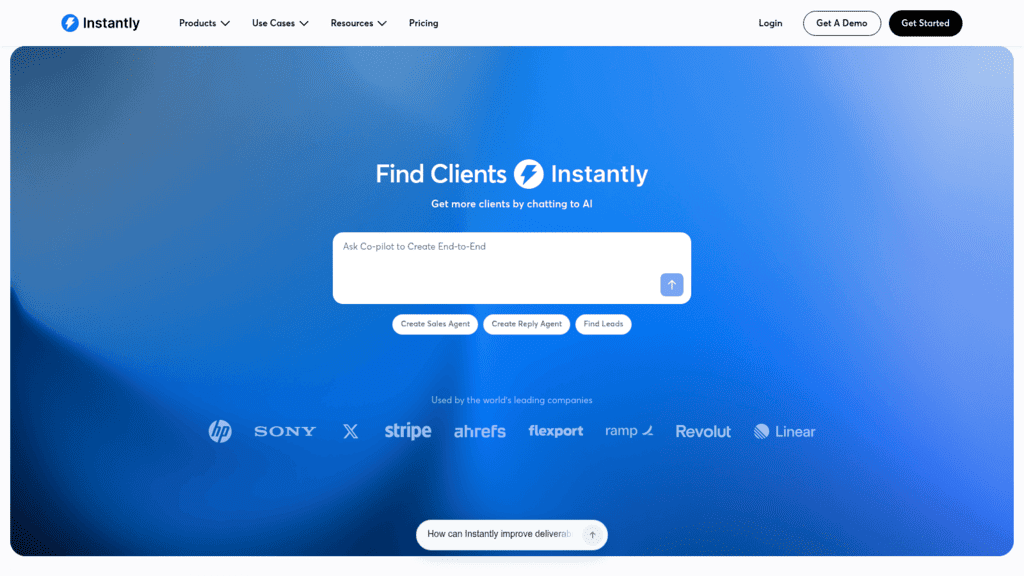 Instantly as one of the best digital engagement software