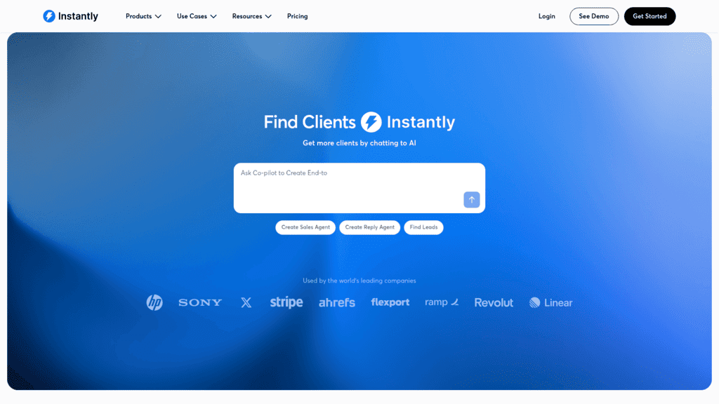 Instantly as one of the best lead generation apis