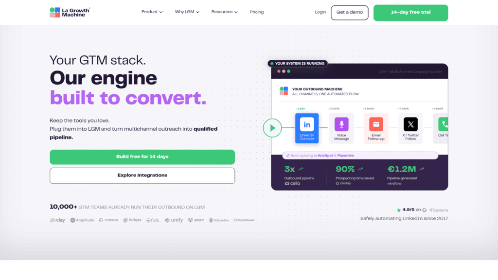 La Growth Machine as one of the best digital engagement software