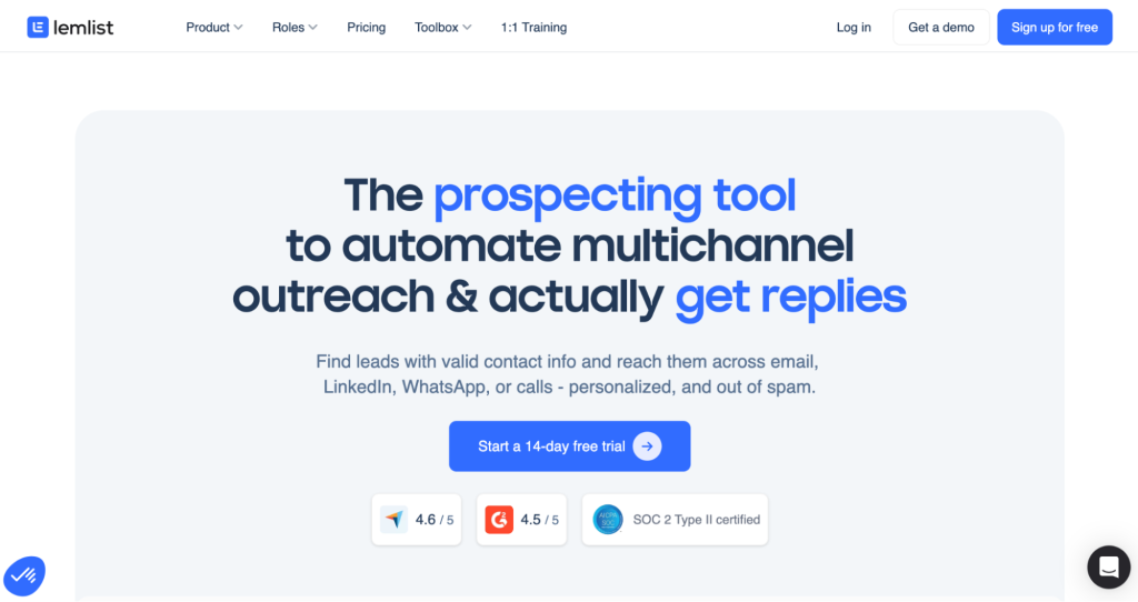 lemlist as one of the Dripify alternatives