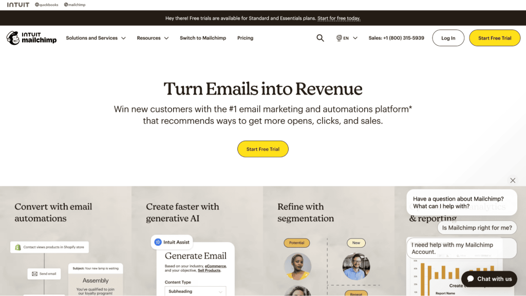 mailchimp as a Smartlead alternative