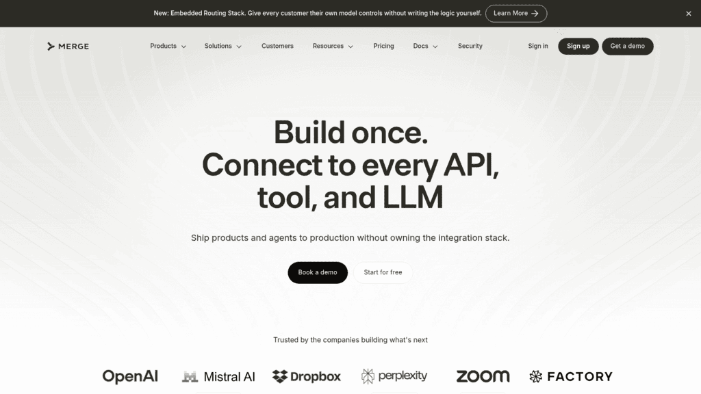 Merge as one of the best crm apis