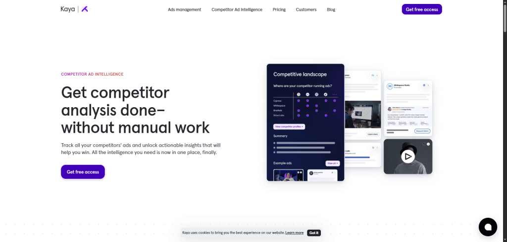 one of the best ai tools for market research is Kaya