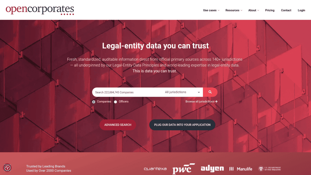 OpenCorporates as one of the best firmographic apis