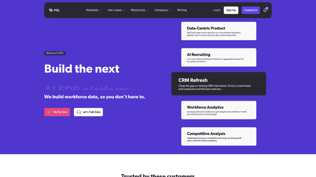 People Data Labs as one of the best b2b data apis