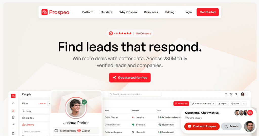 prospeo as one of email permutators