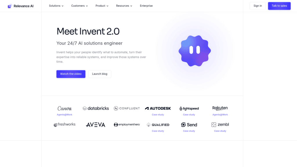 Relevance AI as one of the best sales workflow tools