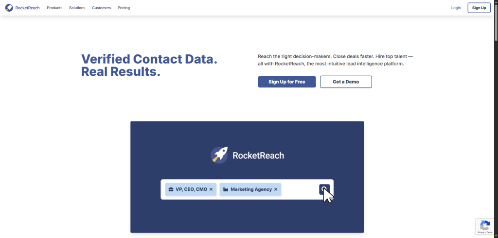 rocketreach as one of the ai tools to find email addresses