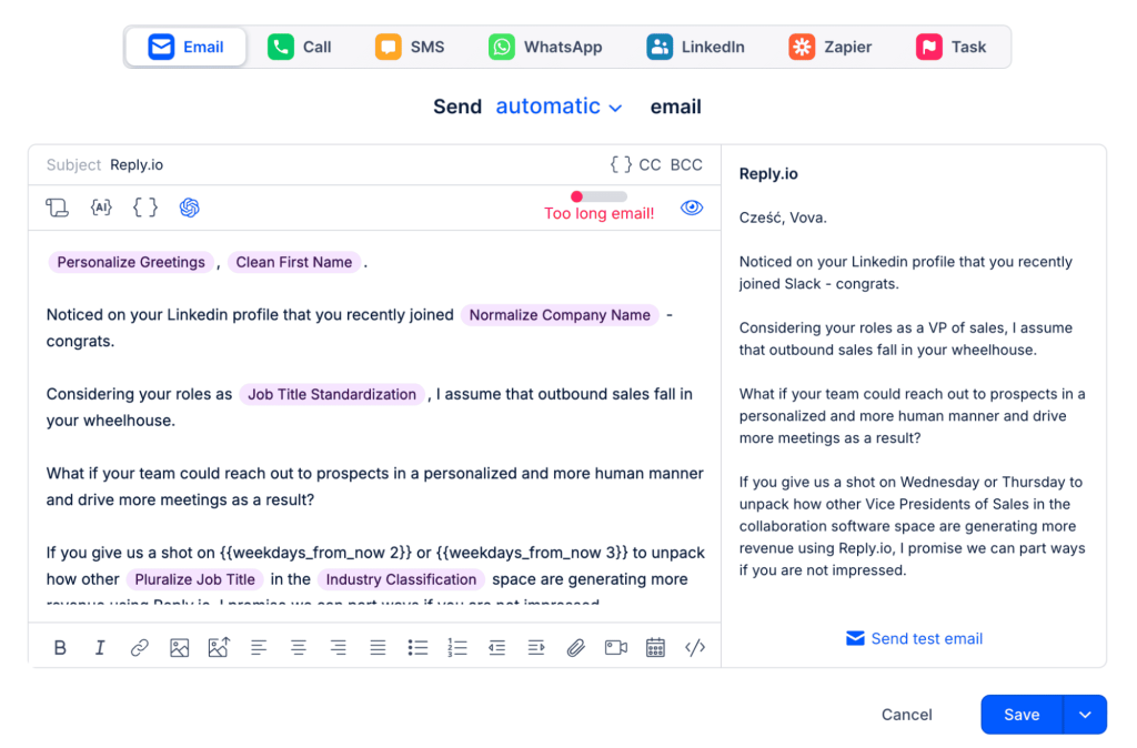 sales acceleration for software with Hyper-personalization with AI variables