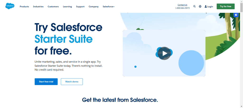 salesforce as a sales forecasting & analytics software