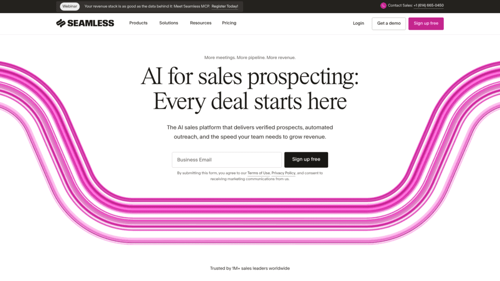 Seamless.AI as one of the best b2b data apis