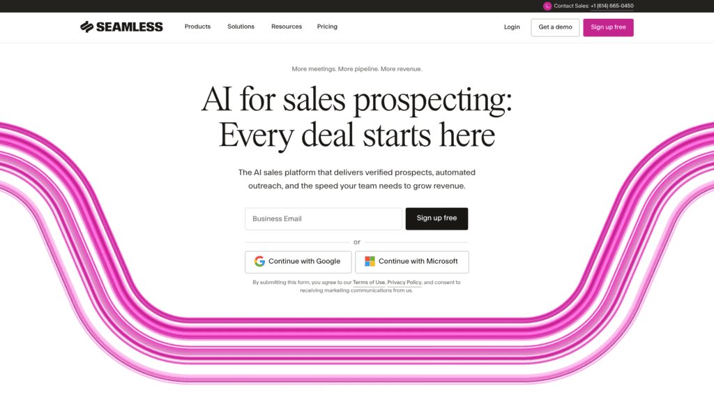 Seamless.AI as one of the best sales intelligence apis