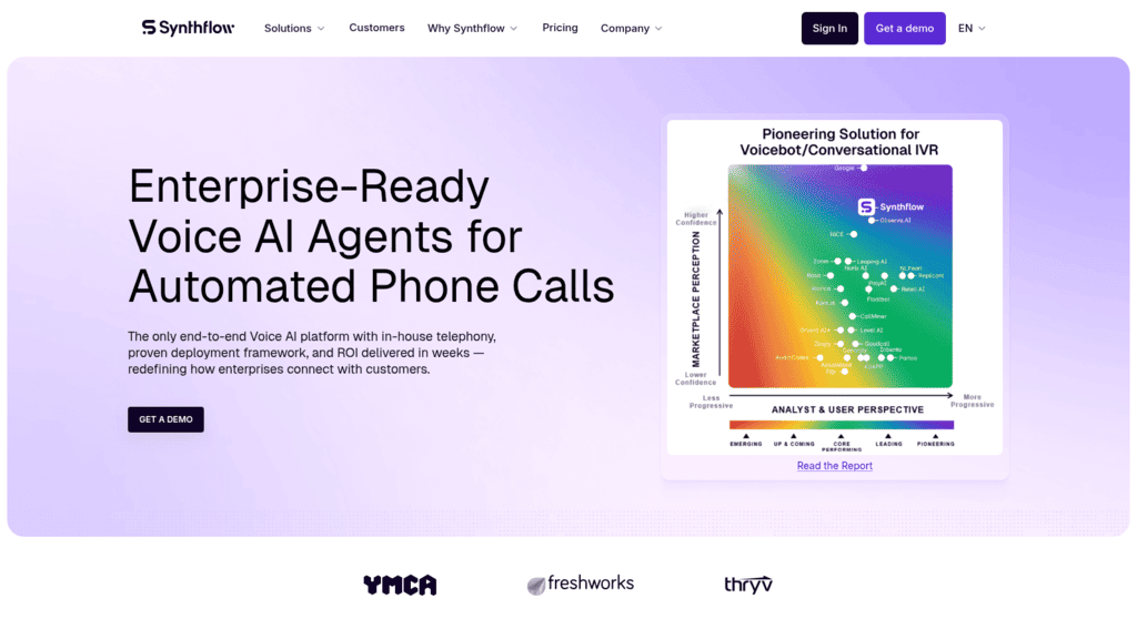 Synthflow as one of the best ai appointment setters