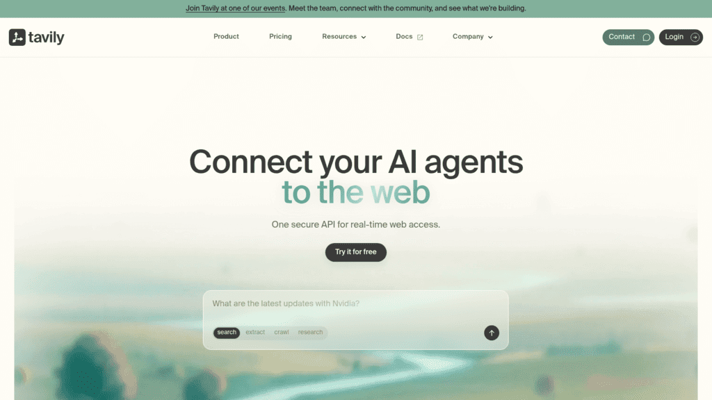 Tavily as one of the best ai prospecting apis