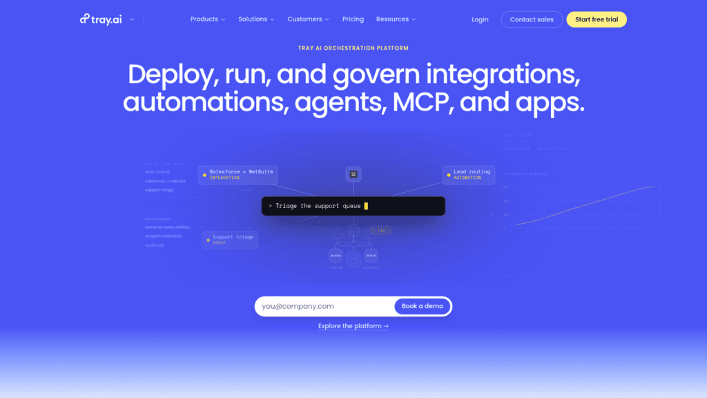Tray.ai as one of the best sales workflow tools