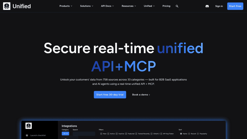 Unified.to as one of the best crm apis