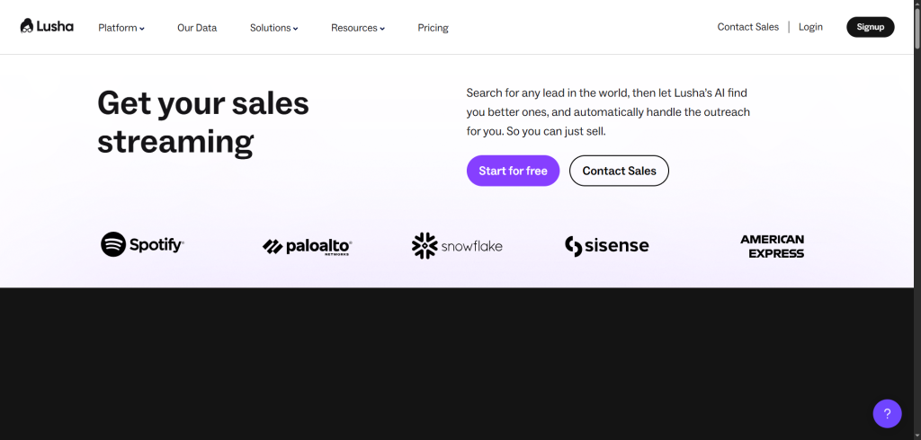 use ai to find email addresses with lusha