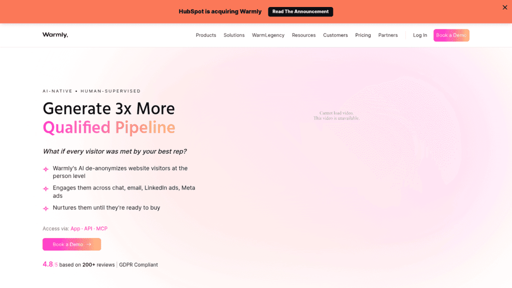 Warmly as one of the best intent data apis