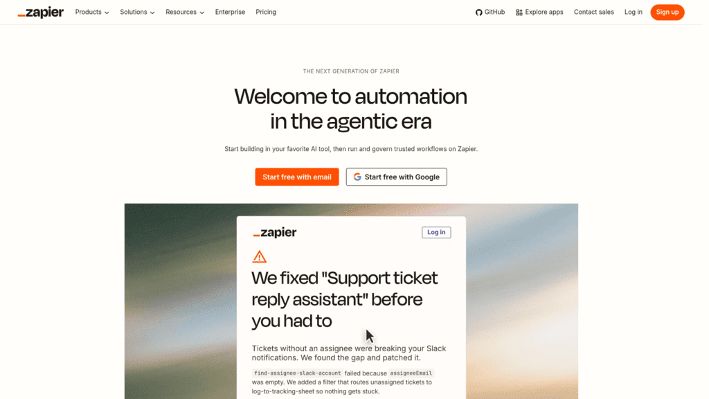 Zapier as one of the best sales workflow tools