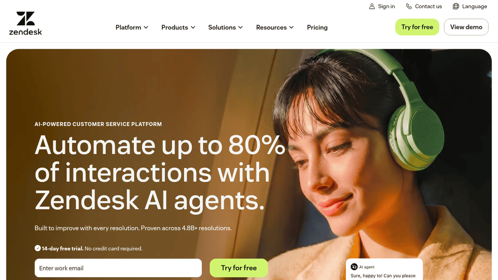 Zendesk as one of the best digital engagement software