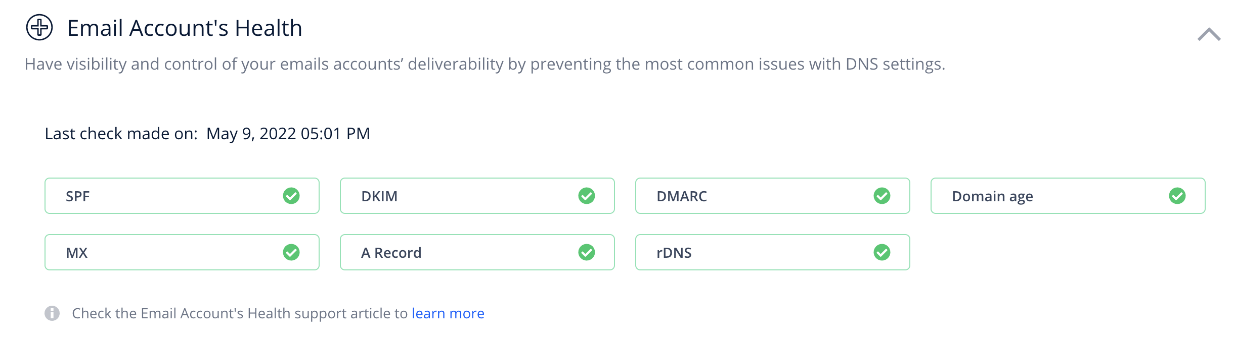 Easily check DNS settings